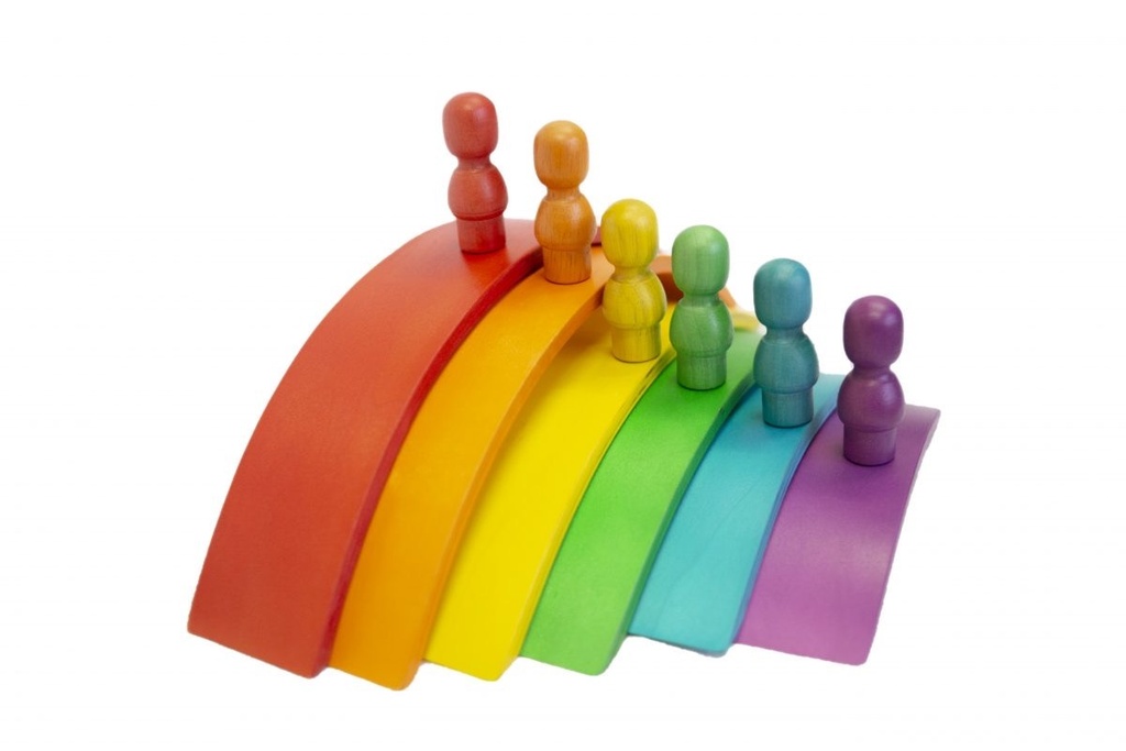 Rainbow Stacker Arch Set with People