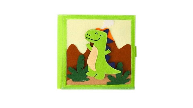 Handmade Felt Activity book - Safari