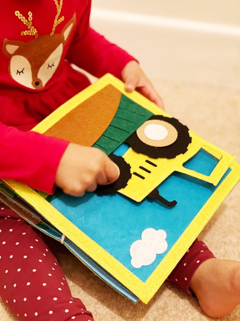 Handmade Felt Activity book - Farm