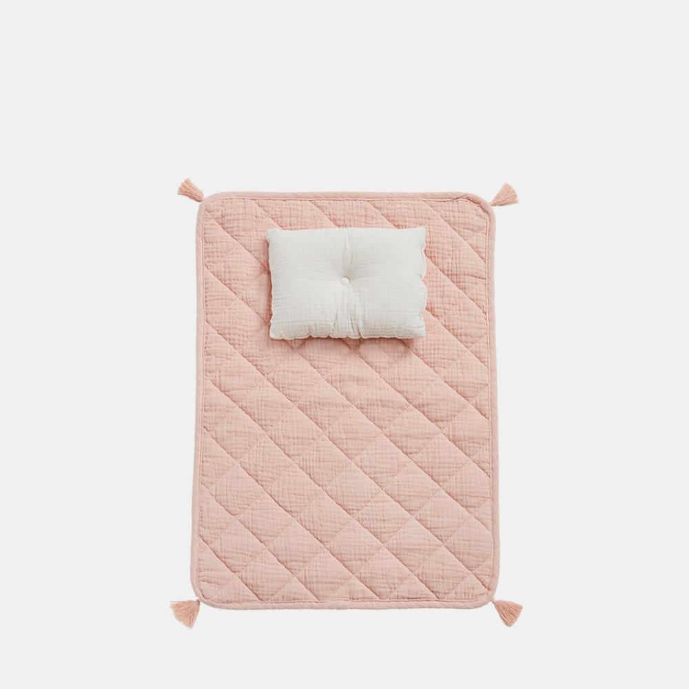 ORGANIC COTTON STROLLEY BEDDING SET - Rose