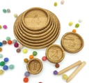 Set of sorting plates or round trays