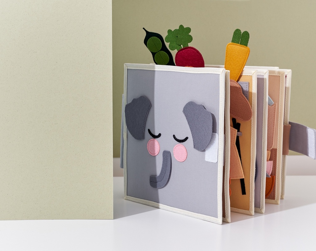 Felt Quiet Book - Elephant Cover