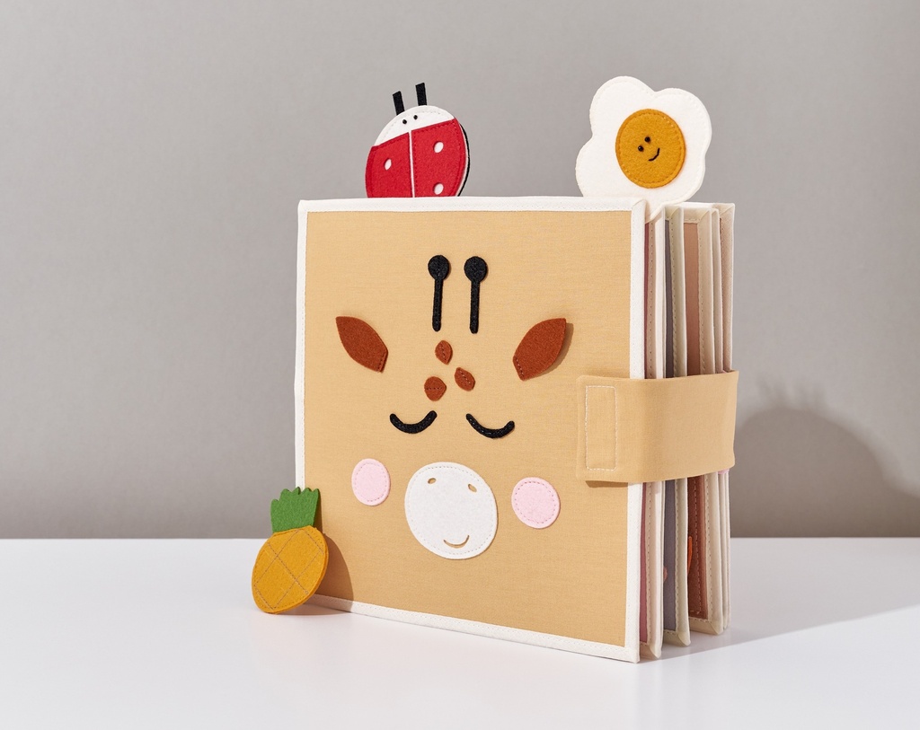 Felt Quiet Book - Giraffe Cover