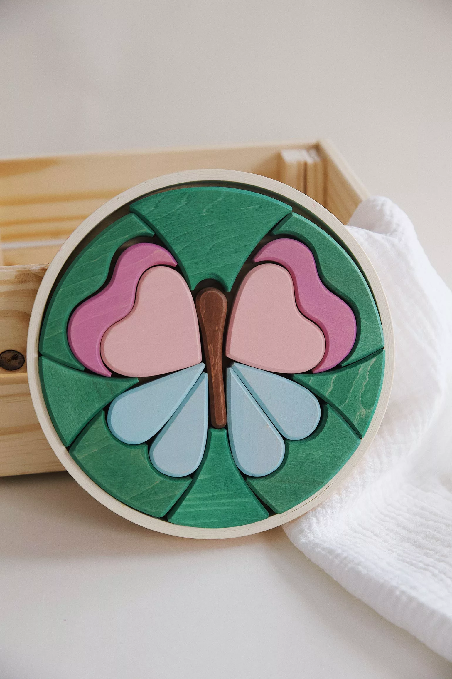 Butterfly Puzzle Block