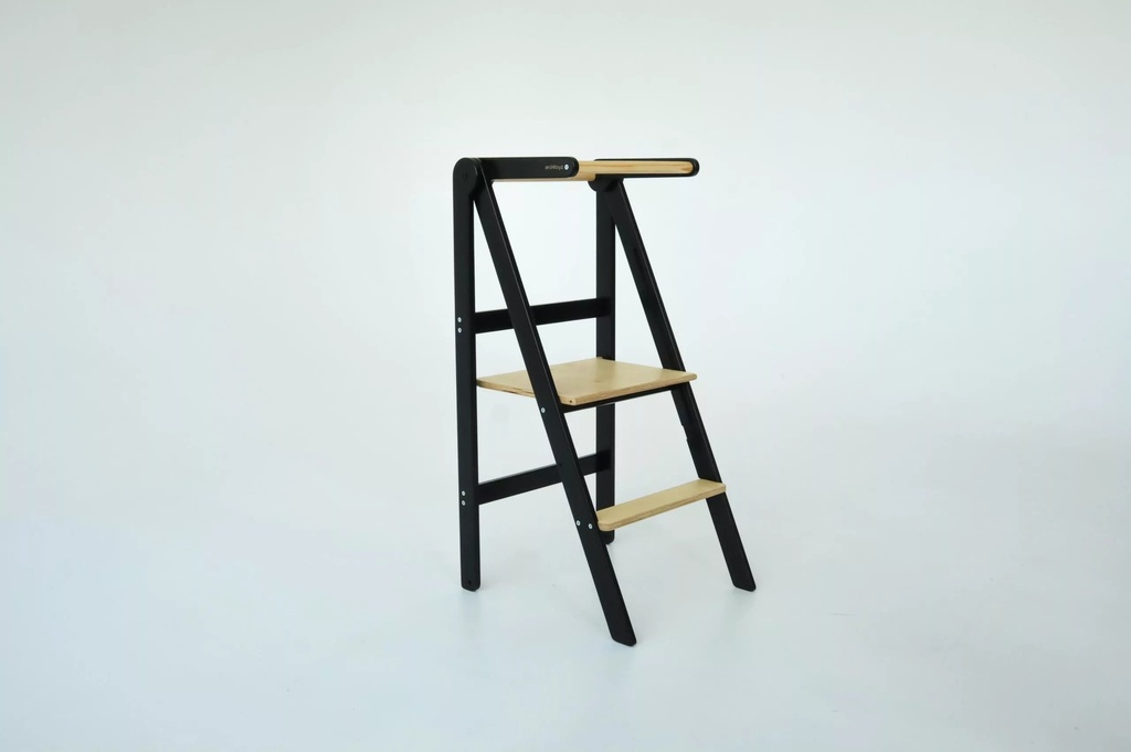 Adjustable Folding Super Thin Helper Tower - Black