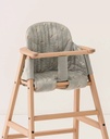 High Chair Cushion - White Gatsby / Antique Green