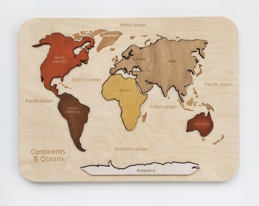 World Map Puzzle (English)