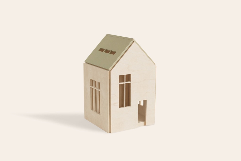 WOODEN DOLLHOUSE on the magnets - Large