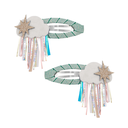 Rainy Cloud Hair Clips