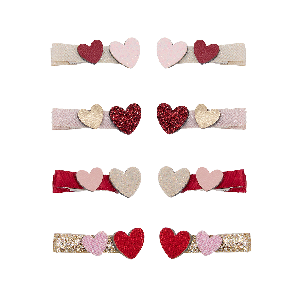 Teeny Weeny Heart Salon Hair Clips
