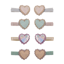 Scalloped Heart Salon Hair Clips