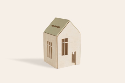 WOODEN DOLLHOUSE on the magnets - Large