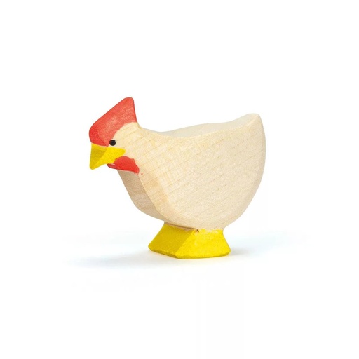 [13112] Hen white standing