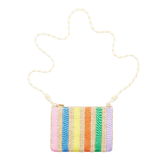 [183023-38] Striped Straw Bag