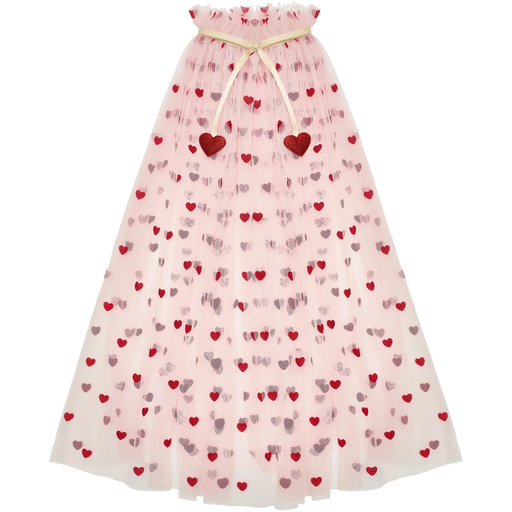 [185003- 27] Heart print cape