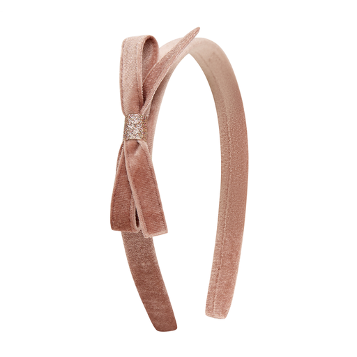 [192134-04] Violet Bow Headband - Pink