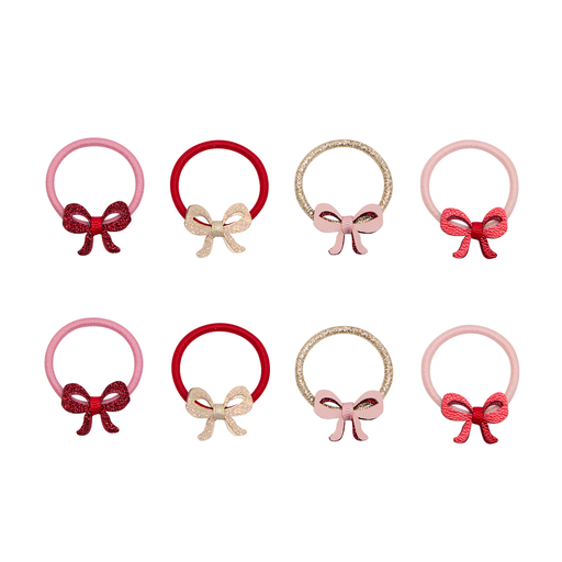 [192053-14] Cutesy Bow Mini Hair Ties