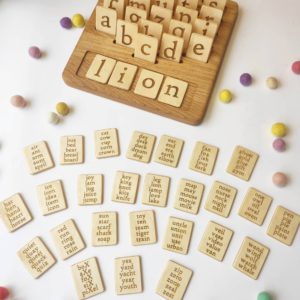 Alphabet Board Game with lowercase letters