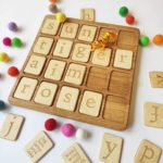 Alphabet Board Game with lowercase letters