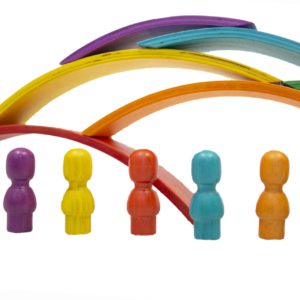 Rainbow Stacker Arch Set with People