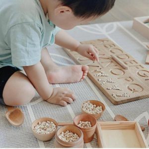 Alphabet Tracing Wooden Board-Reversible