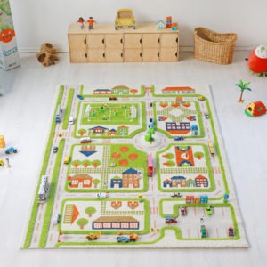 Traffic 3D Play Carpet - Green