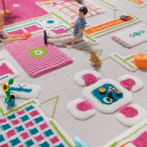 Playhouse 3D Play Carpet - Pink