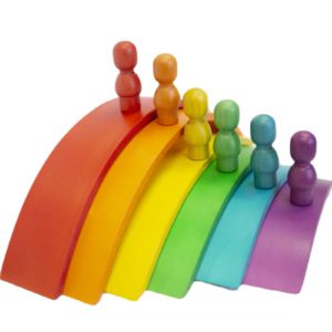 Rainbow Stacker Arch Set with People