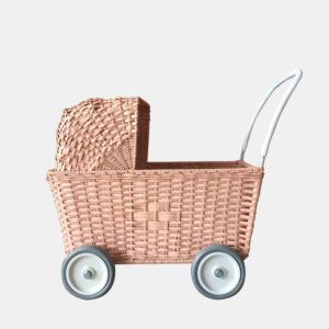 RATTAN STROLLEY – Rose