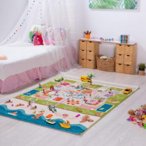 Beach Houses 3D Play Carpet