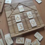 House Math board with set of numbers cards