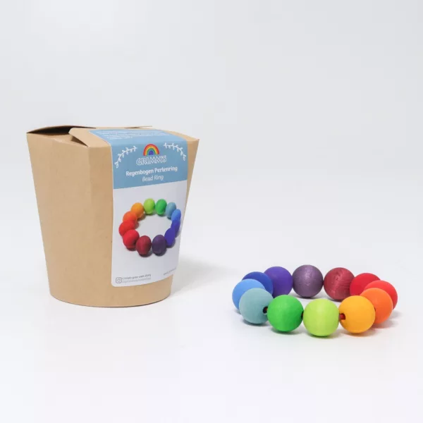 Rainbow Bead Ring - Image 3