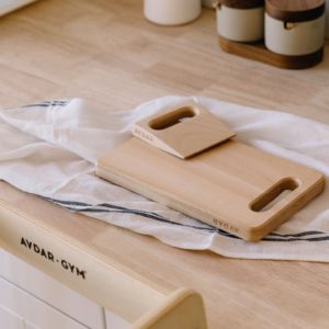 Wooden Cutting Board & Knife Set