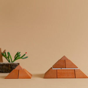 Pyramid Wooden Block