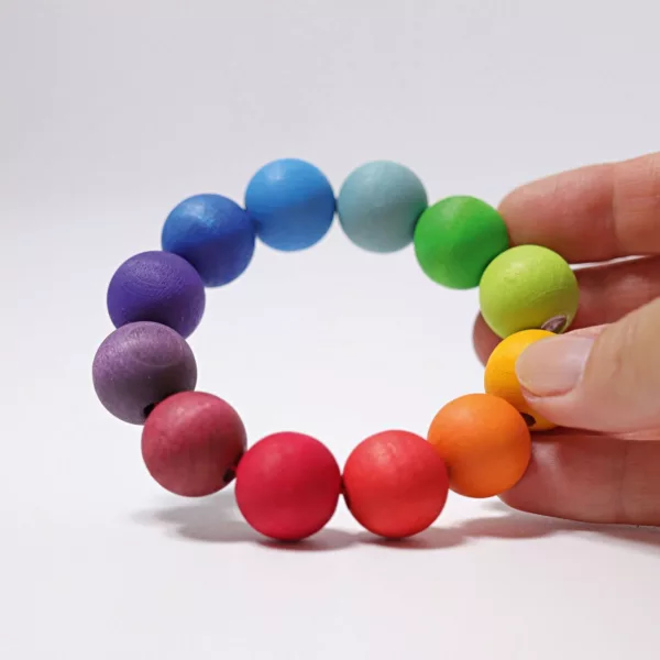 Rainbow Bead Ring - Image 2