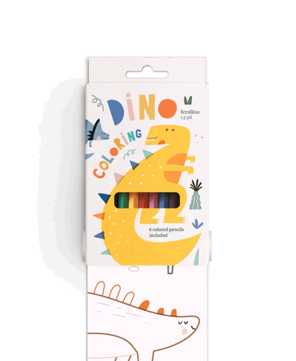 Dino Coloring Scrollino - Image 2