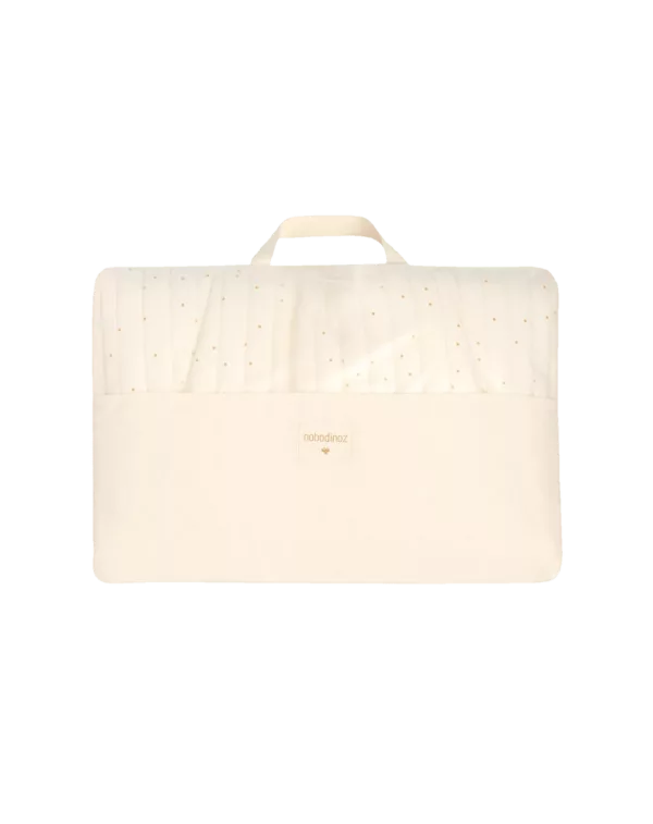 Baby Bouncer COVER - Natural Honey Sweet Dots
