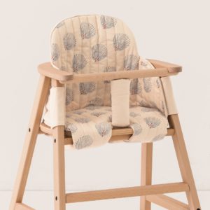 High Chair Cushion - Blue Gatsby / Cream