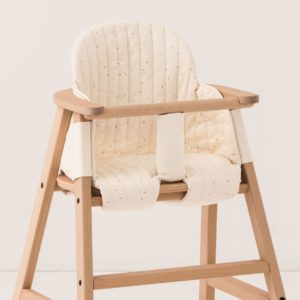 High Chair Cushion - Natural Honey Sweet Dots