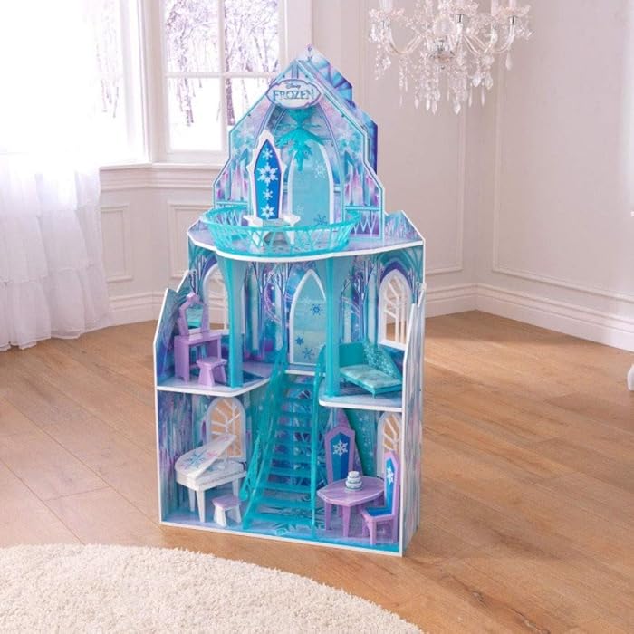 Frozen Ice Castle Dollhouse Wood N Fun